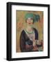 Girl in Green Turban, 1913-William James Glackens-Framed Art Print