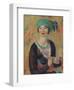 Girl in Green Turban, 1913-William James Glackens-Framed Art Print