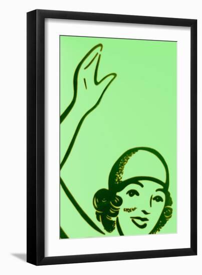 Girl In Green-John Gusky-Framed Photographic Print