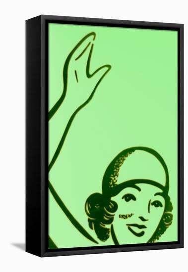 Girl In Green-John Gusky-Framed Stretched Canvas