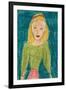 Girl In Green-Norma Kramer-Framed Art Print