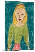 Girl In Green-Norma Kramer-Mounted Art Print