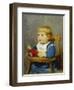 Girl in Her Child's Chair, 1878-Albert Anker-Framed Giclee Print