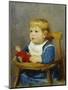 Girl in Her Child's Chair, 1878-Albert Anker-Mounted Giclee Print