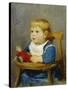 Girl in Her Child's Chair, 1878-Albert Anker-Stretched Canvas