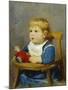 Girl in Her Child's Chair, 1878-Albert Anker-Mounted Giclee Print