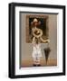 Girl in Museum-John Zaccheo-Framed Giclee Print