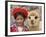 Girl in Native Dress with Baby Alpaca, Sacsayhuaman Inca Ruins, Cusco, Peru-Dennis Kirkland-Framed Photographic Print