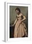 Girl in Pink Dress-Jean-Baptiste-Camille Corot-Framed Giclee Print