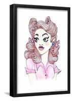 Girl in Pink-Sara Gayoso-Framed Poster