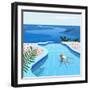 Girl in Pool-Petra Lizde-Framed Giclee Print