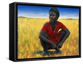 Girl in Red, 1992-Tilly Willis-Framed Stretched Canvas
