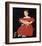 Girl in Red Dress with Cat and Dog, 1830-1835-Ammi Phillips-Framed Art Print