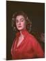 Girl in Red Shirt 1950s-Charles Woof-Mounted Photographic Print