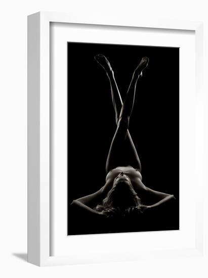 Girl in Shadow and Light 1-null-Framed Art Print