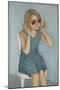 Girl In Sunglasses, 2017-Stevie Taylor-Mounted Premium Giclee Print