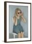 Girl In Sunglasses, 2017-Stevie Taylor-Framed Giclee Print