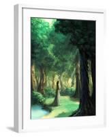 Girl in the Forest-Kyo Nakayama-Framed Giclee Print
