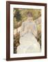 Girl in the Garden, c.1880-1882-Mary Stevenson Cassatt-Framed Premium Giclee Print