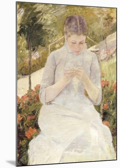 Girl in the Garden, c.1880-1882-Mary Stevenson Cassatt-Mounted Premium Giclee Print