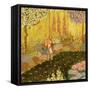 Girl in the Garden-Ditz-Framed Stretched Canvas