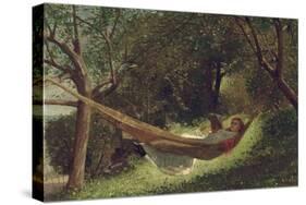 Girl in the Hammock, 1873-Winslow Homer-Stretched Canvas