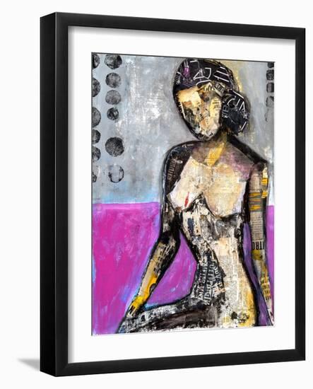 Girl in the Media-Erin Ashley-Framed Art Print