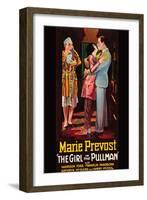 Girl in the Pullman-null-Framed Art Print