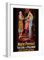 Girl in the Pullman-null-Framed Art Print