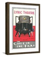 Girl in the Taxi, Poster-null-Framed Art Print