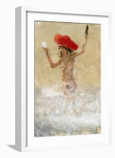 Girl in the Waves-Lincoln Seligman-Framed Giclee Print