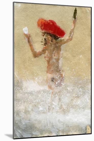 Girl in the Waves-Lincoln Seligman-Mounted Giclee Print