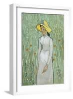 Girl in White, 1890-Vincent van Gogh-Framed Giclee Print