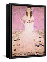 Girl in White-Gustav Klimt-Framed Stretched Canvas