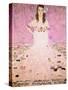 Girl in White-Gustav Klimt-Stretched Canvas