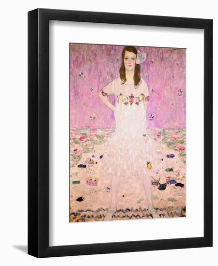 Girl in White-Gustav Klimt-Framed Premium Giclee Print