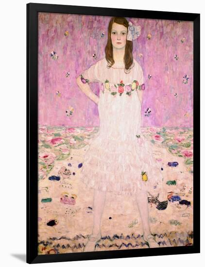 Girl in White-Gustav Klimt-Framed Giclee Print