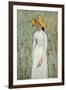 Girl in White-Vincent van Gogh-Framed Art Print