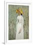 Girl in White-Vincent van Gogh-Framed Premium Giclee Print