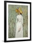 Girl in White-Vincent van Gogh-Framed Premium Giclee Print