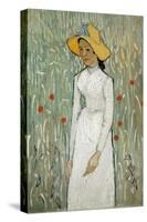 Girl in White-Vincent van Gogh-Stretched Canvas