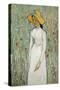 Girl in White-Vincent van Gogh-Stretched Canvas
