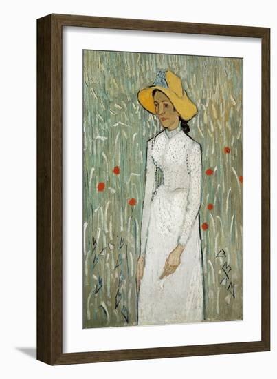 Girl in White-Vincent van Gogh-Framed Art Print