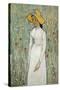 Girl in White-Vincent van Gogh-Stretched Canvas