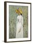 Girl in White-Vincent van Gogh-Framed Art Print