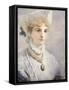 Girl in White-Daniele Ranzoni-Framed Stretched Canvas