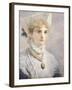 Girl in White-Daniele Ranzoni-Framed Giclee Print