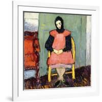 Girl in Yellow Chair, 1906-07-Alexej Von Jawlensky-Framed Giclee Print