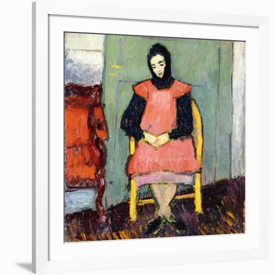 Girl in Yellow Chair, 1906-07-Alexej Von Jawlensky-Framed Giclee Print