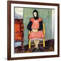 Girl in Yellow Chair, 1906-07-Alexej Von Jawlensky-Framed Giclee Print